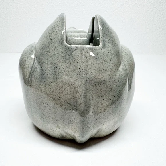 Vintage 80s Hand Painted Ceramic Elephant Tape Dispenser - Picture 5 of 11